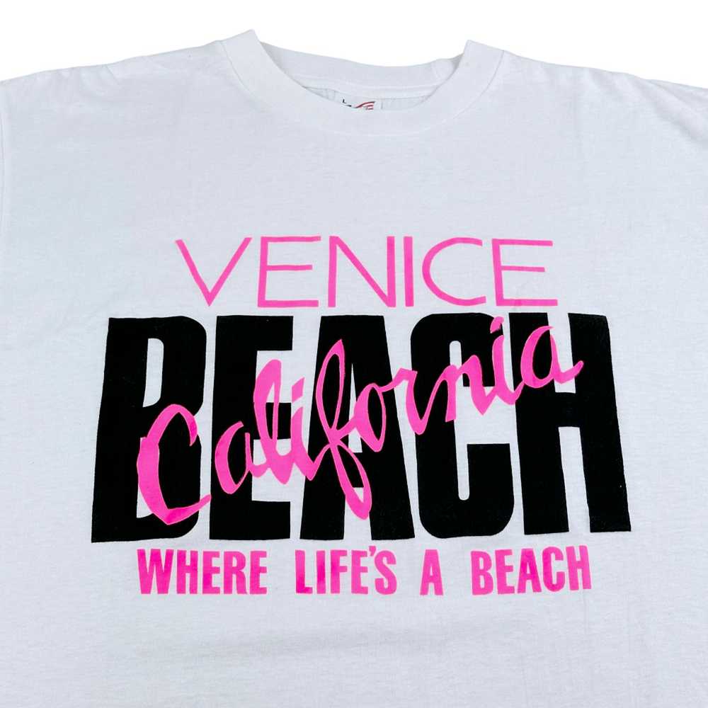 Vintage Vintage Venice Beach Shirt Pink 90s Lifes… - image 2