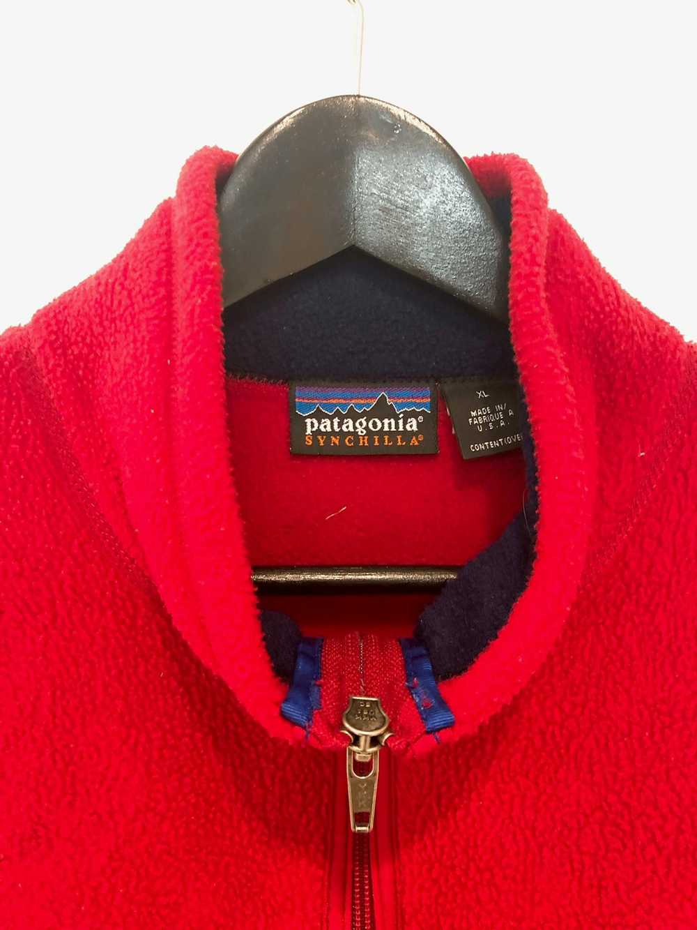Patagonia Vintage Synchilla fleece vest -red - image 3