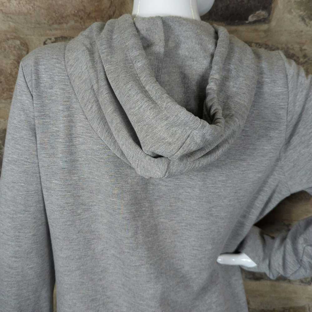 Bebe BEBE Sport Sweatshirt Full Zip Gray Black Ho… - image 7