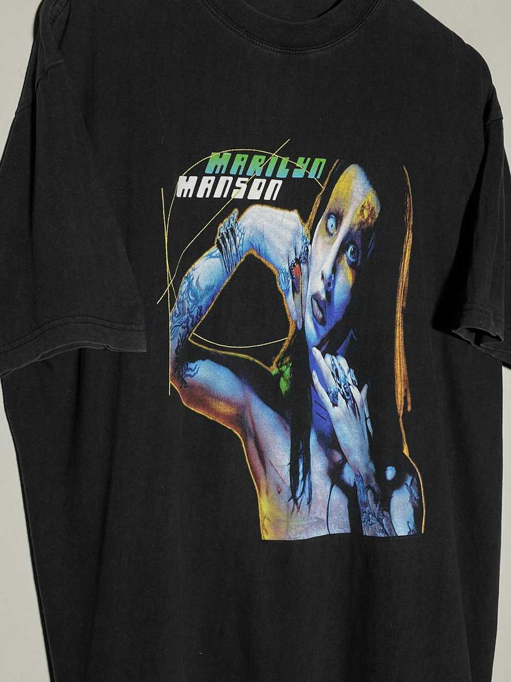 Marilyn Manson × Rock T Shirt × Vintage Vintage 9… - image 3
