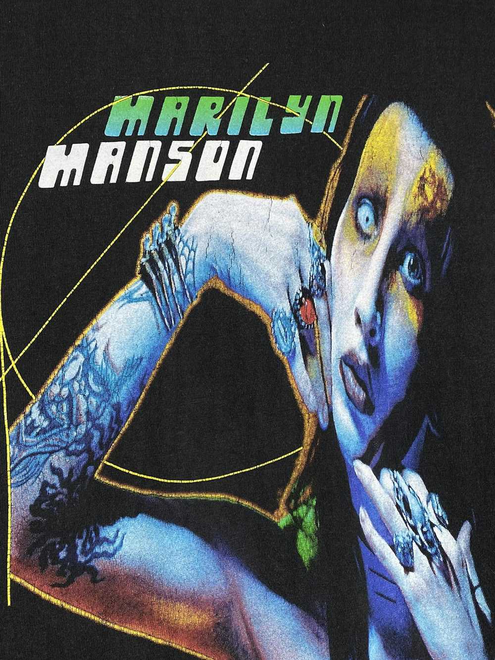 Marilyn Manson × Rock T Shirt × Vintage Vintage 9… - image 4