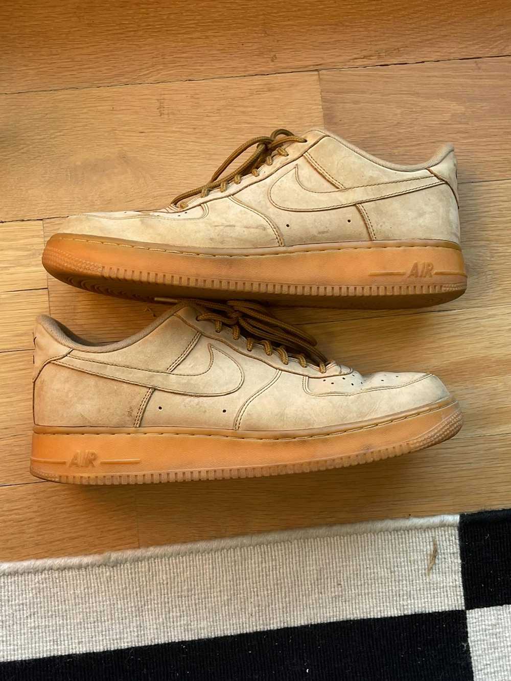 Nike Tan Suede Nike Air Force 1’s, Size Men’s 11.… - image 6