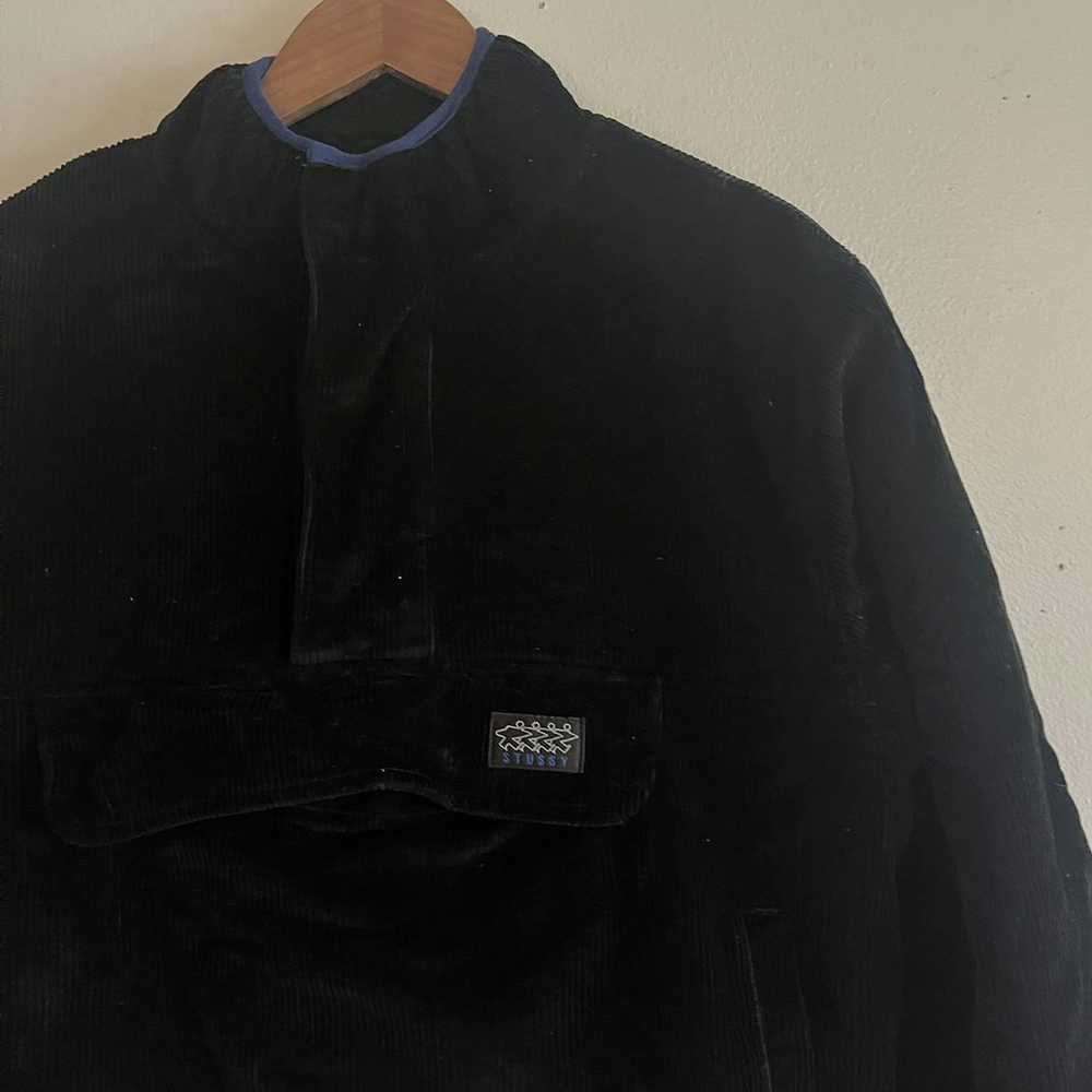 Stussy Corduroy Fleece-Lined Quarter Snap Jacket - image 4