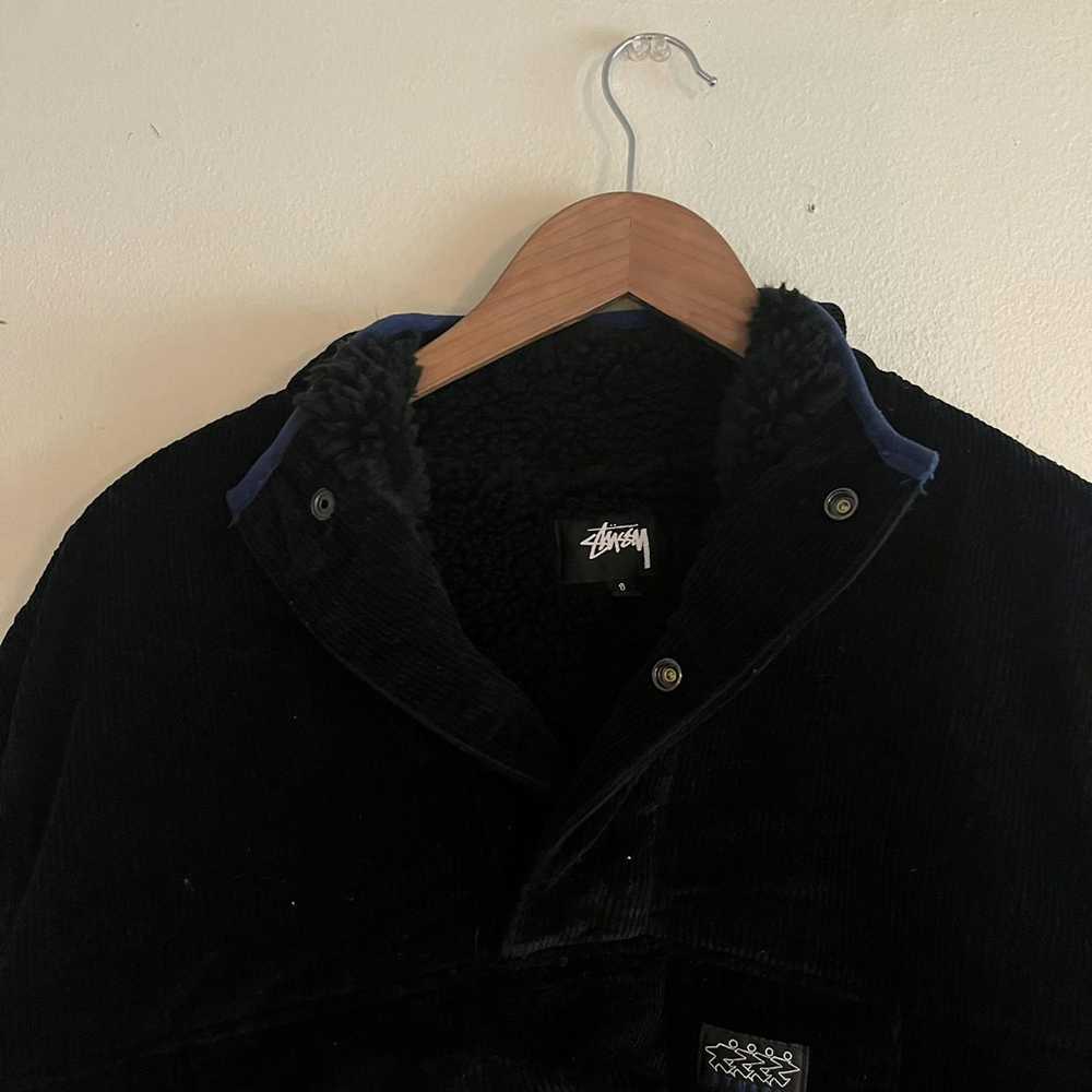 Stussy Corduroy Fleece-Lined Quarter Snap Jacket - image 6