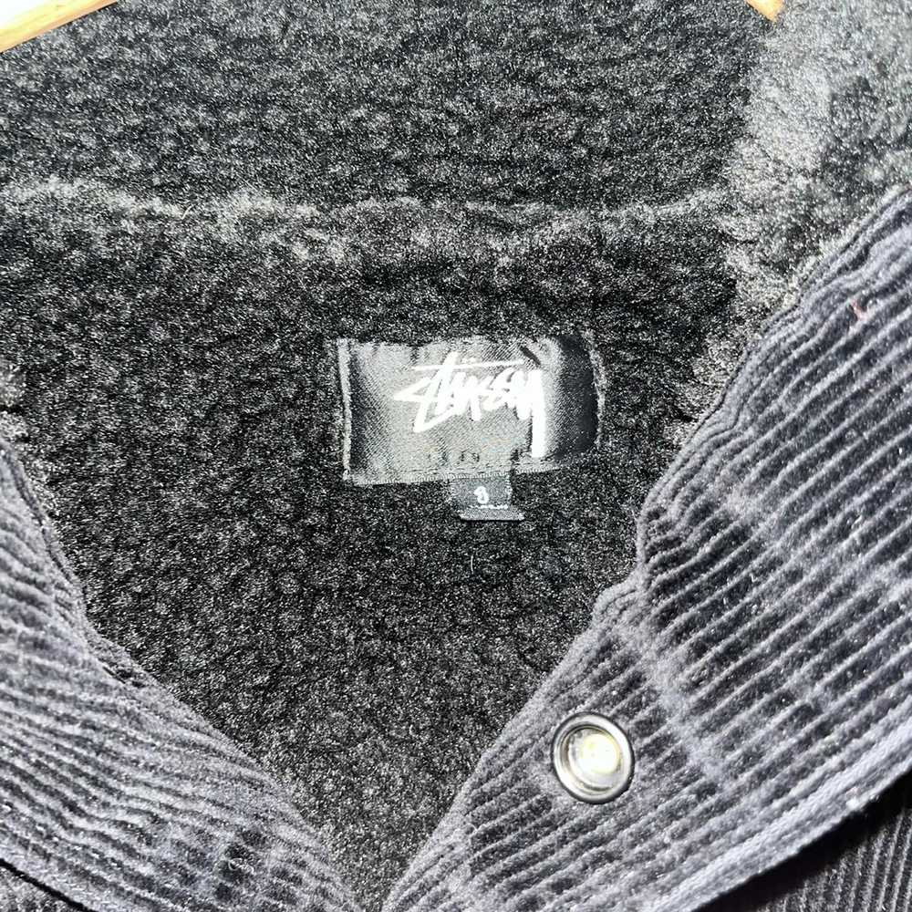 Stussy Corduroy Fleece-Lined Quarter Snap Jacket - image 8