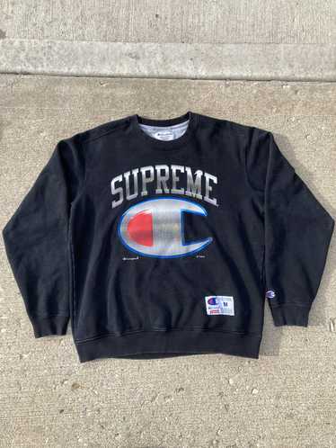 Supreme x best sale champion chrome crewneck