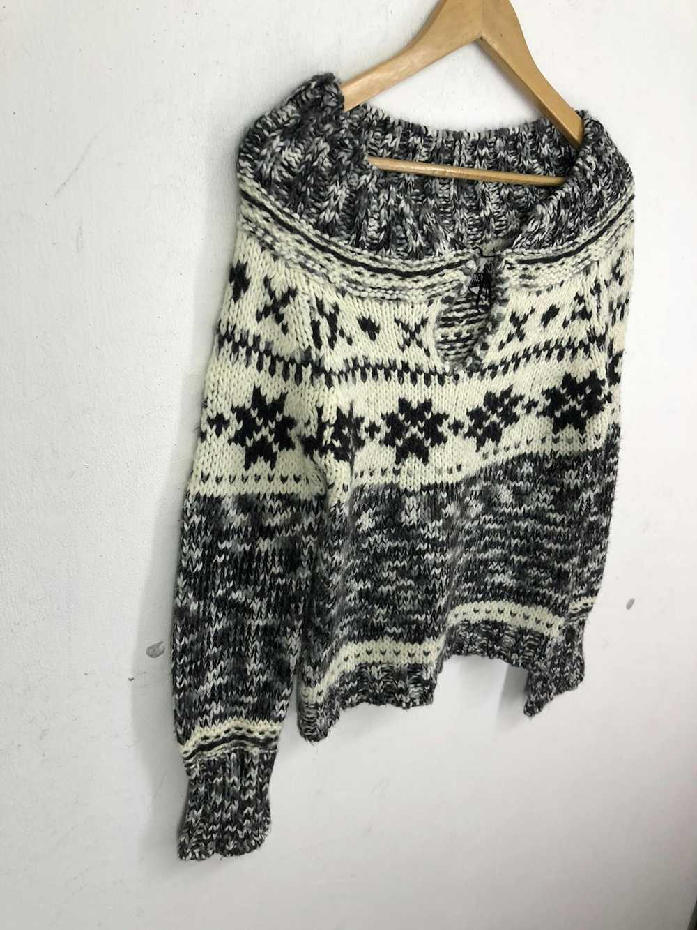 Archival Clothing × Coloured Cable Knit Sweater ×… - image 4