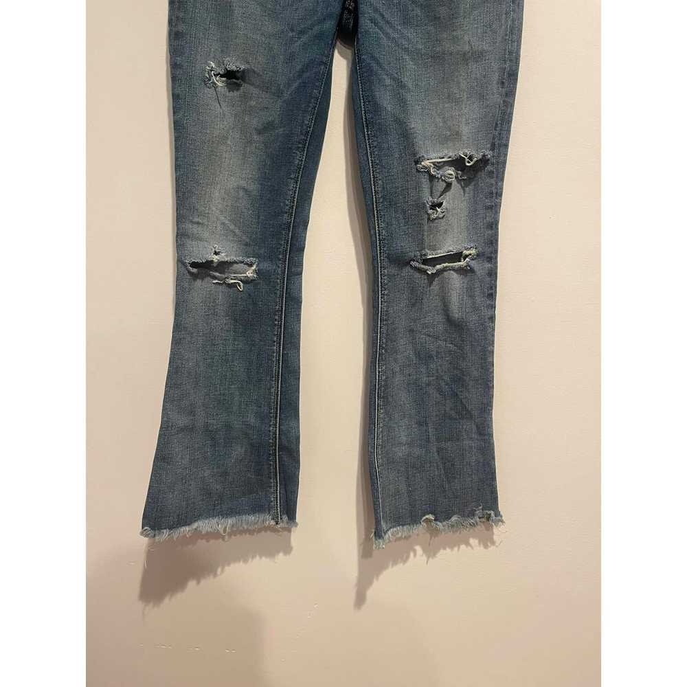 Streetwear McGuire Cropped Flare Denim Distressed… - image 2
