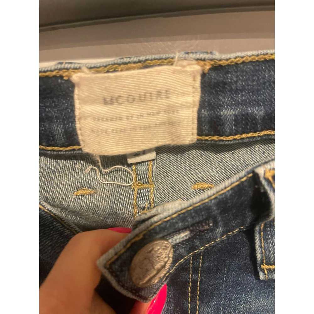 Streetwear McGuire Cropped Flare Denim Distressed… - image 4