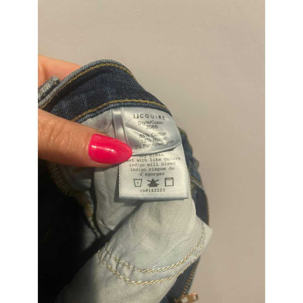 Streetwear McGuire Cropped Flare Denim Distressed… - image 7