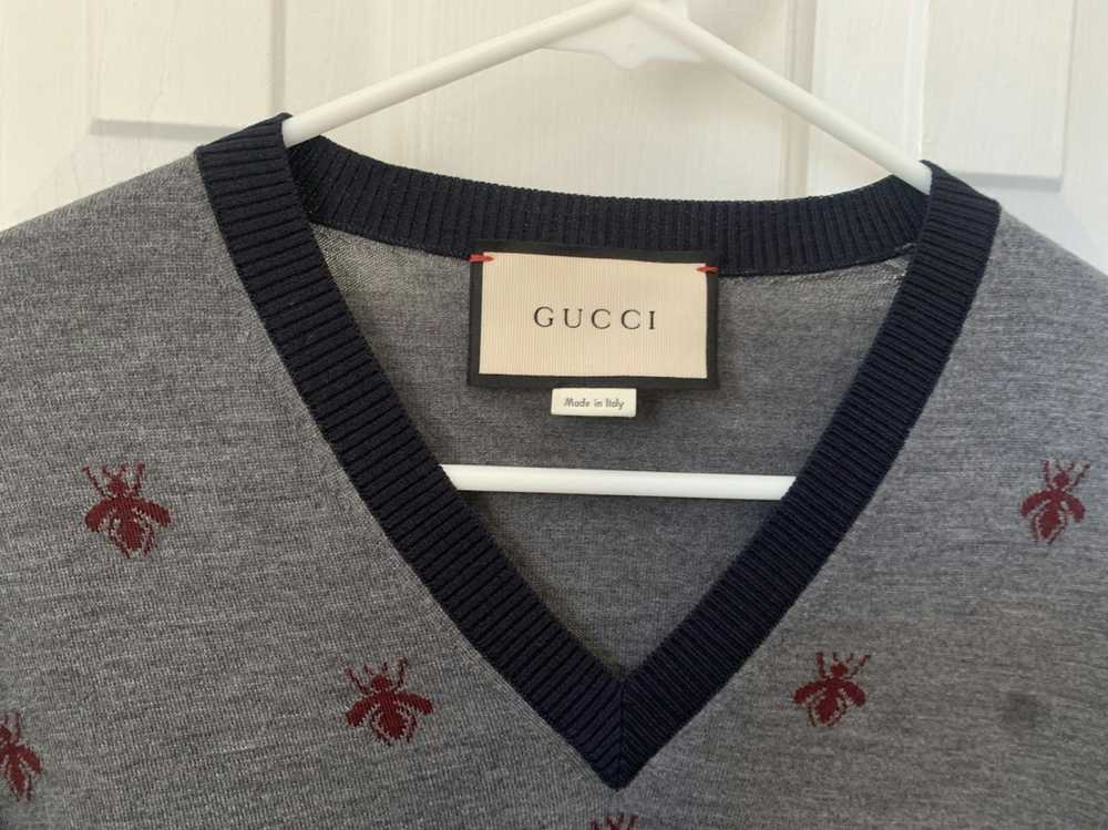 Gucci Gucci Stars and Bees V Neck Sweater - image 2
