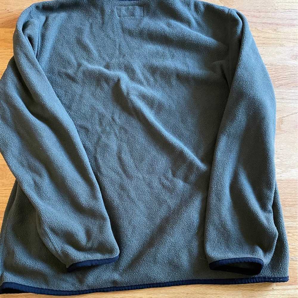 Polo Sport Olive Green Fleece Pullover sz M - image 4