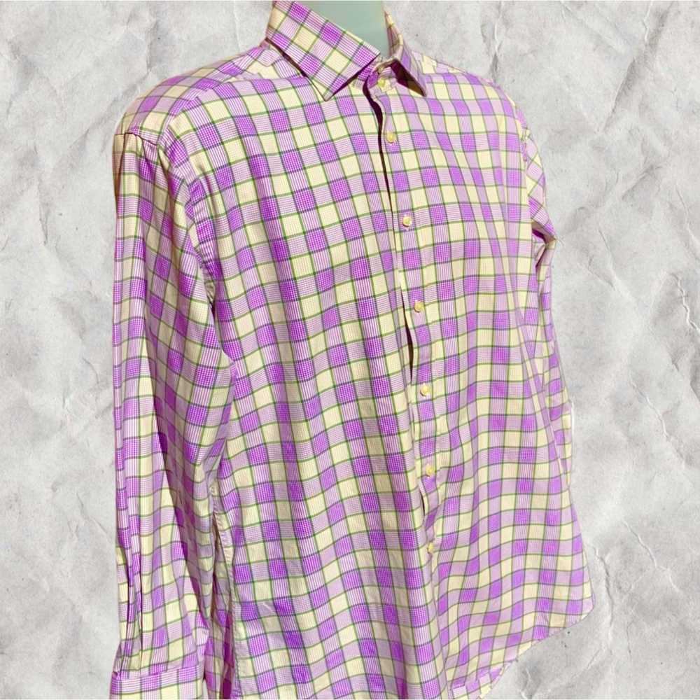 Tailorbyrd TAILORBYRD BUTTON DOWN LONG SLEEVE PUR… - image 1
