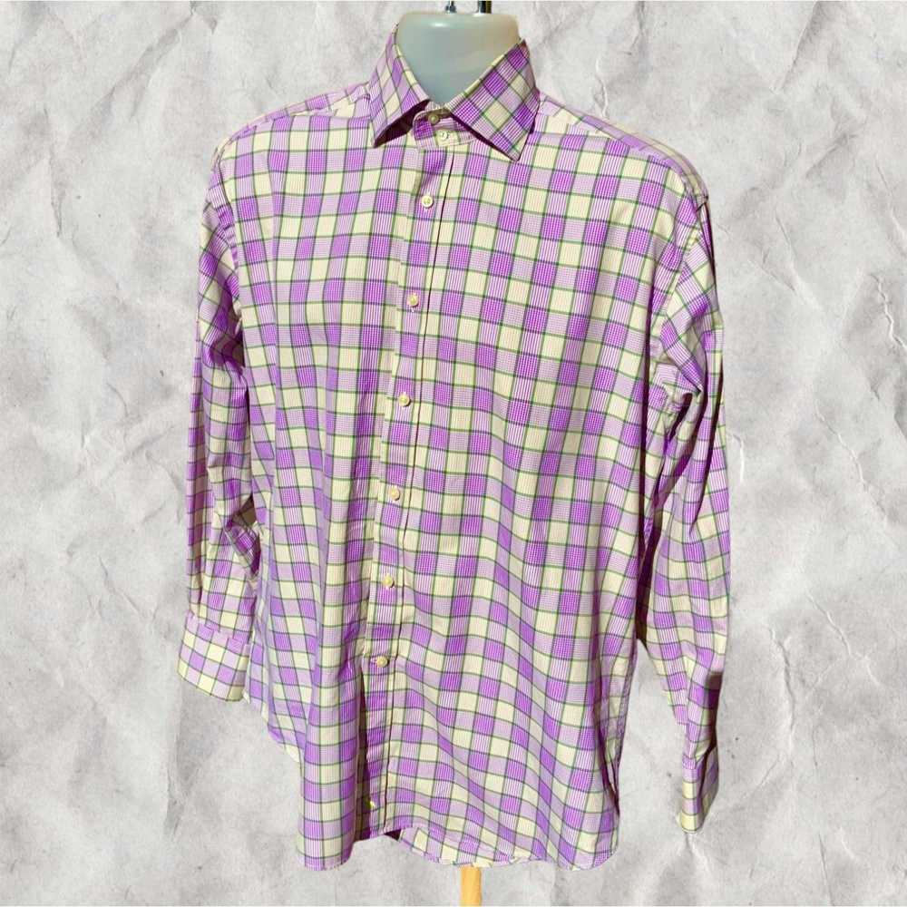 Tailorbyrd TAILORBYRD BUTTON DOWN LONG SLEEVE PUR… - image 4