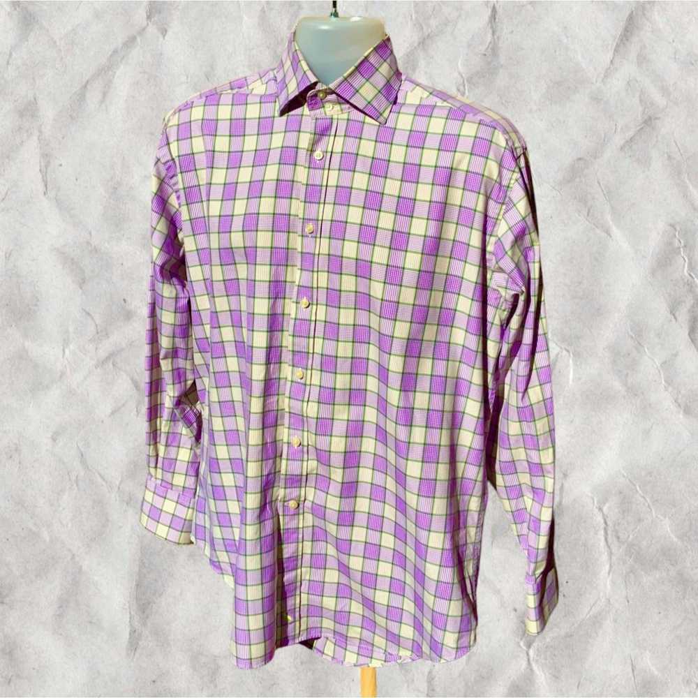 Tailorbyrd TAILORBYRD BUTTON DOWN LONG SLEEVE PUR… - image 5