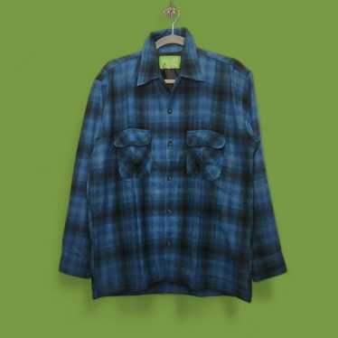 Vintage NWOT Pacific Woolens Wool Shirt Medium Fl… - image 1