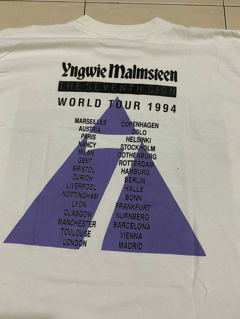 Band Tees × Vintage Rare Vintage Yngwie Malmsteen… - image 7