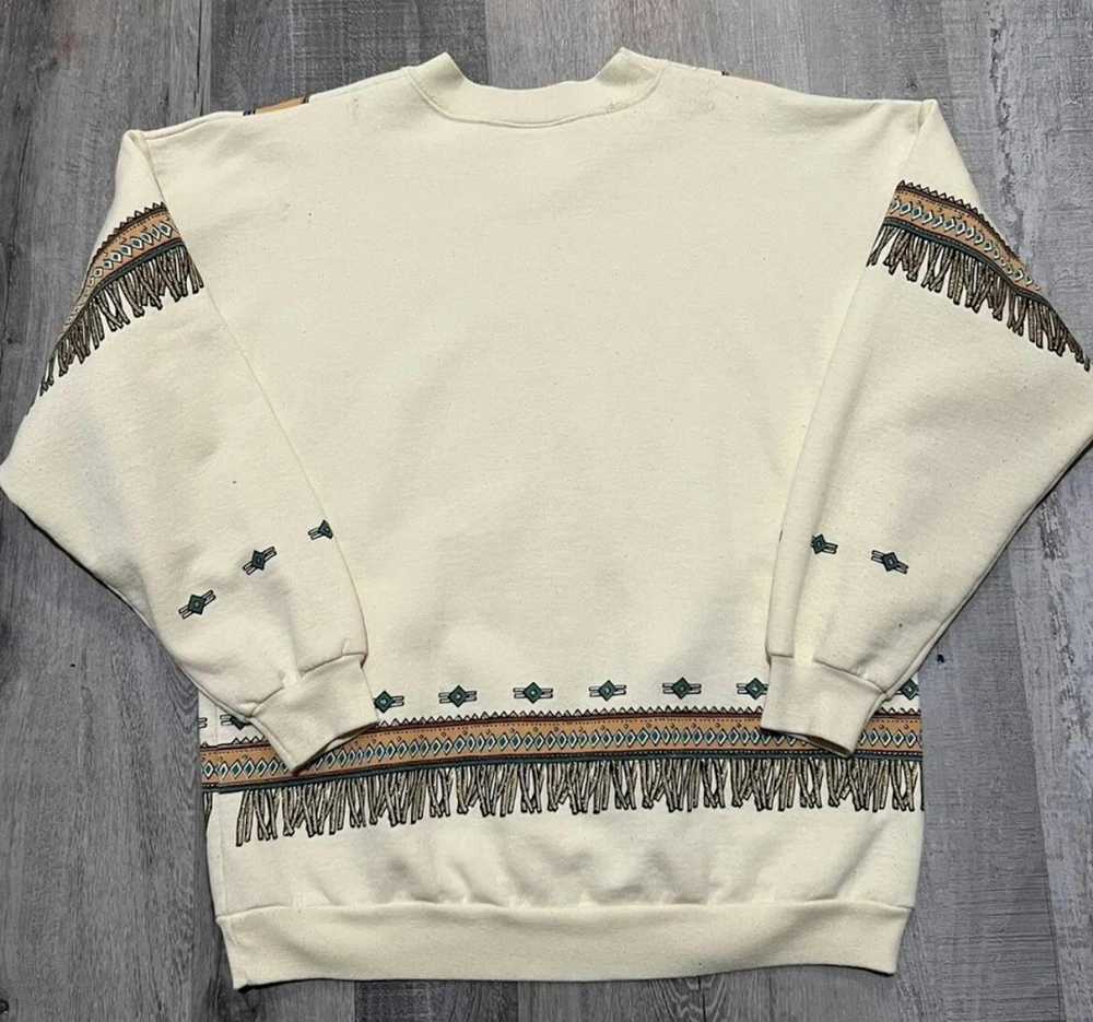Vintage Vintage Aztec Sweatshirt Dope Design Crew… - image 2