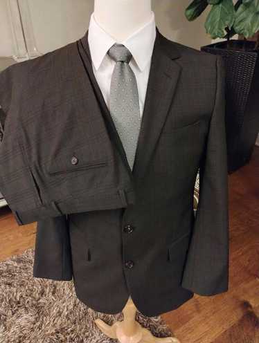 Hugo Boss Aiko1/Heise Slim Fit Plaid 2 button Suit