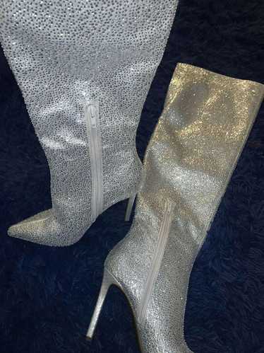 Designer Knee high sparkle boots