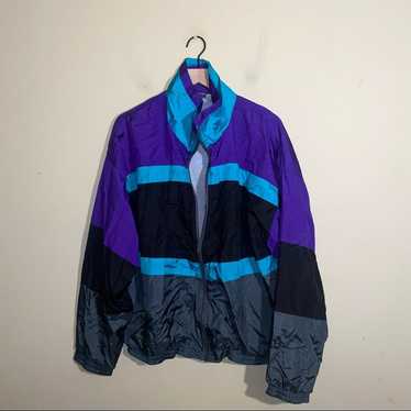 VNTG PENGUIN zip up windbreaker jacket XL