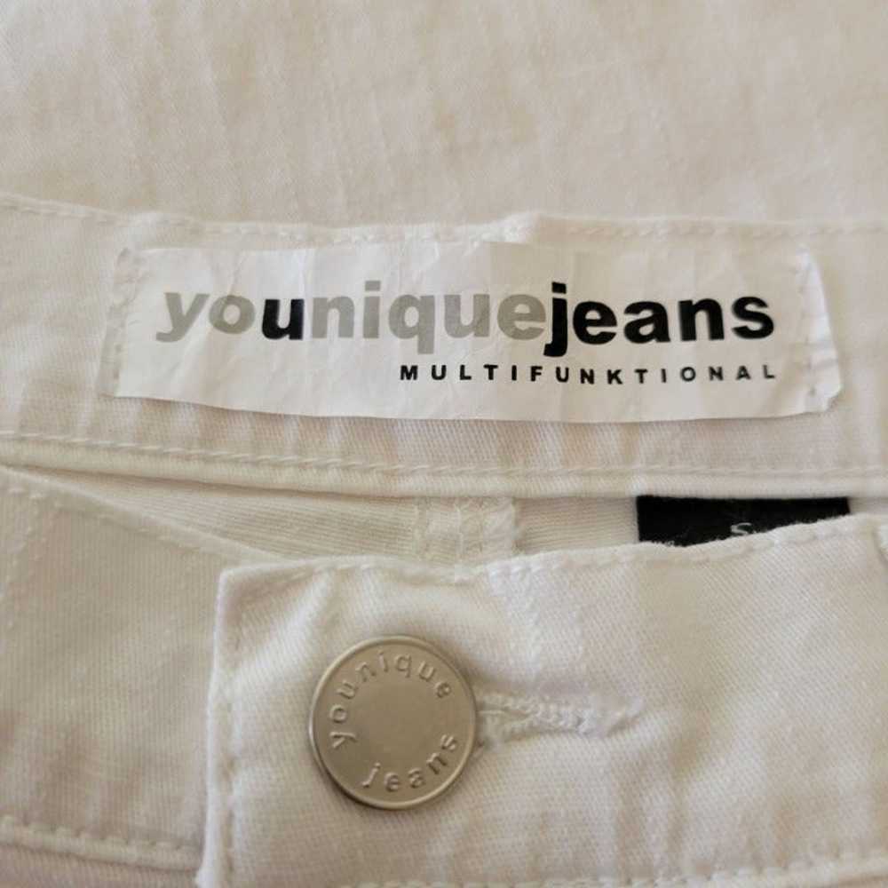 Vintage Younique Jeans Women's White Flare Pants … - image 3