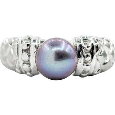 Tahitian Pearl Ring White Gold