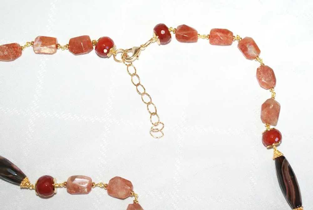 Sunstone, Sardonyx and Carnelian Necklace - image 12