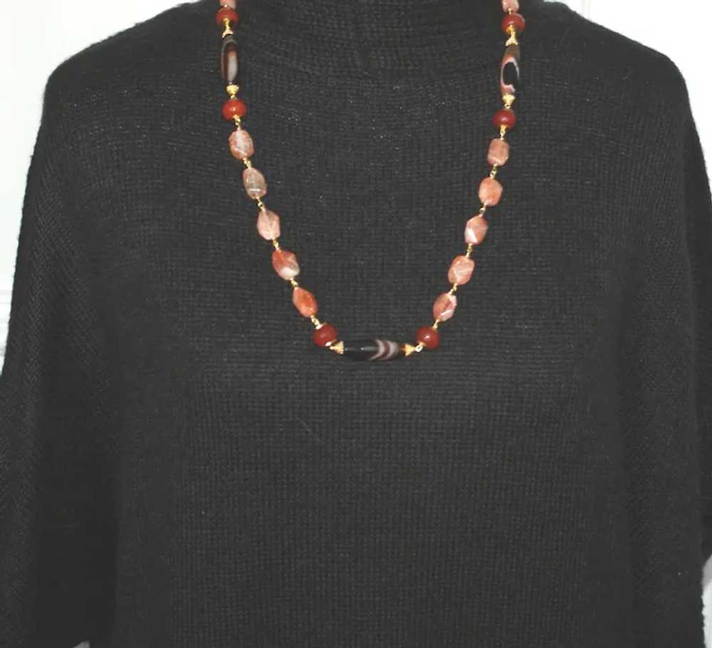 Sunstone, Sardonyx and Carnelian Necklace - image 5