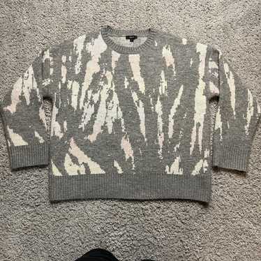 RAILS Virgo Grey Tye Dye Crewneck Sweater Medium … - image 1