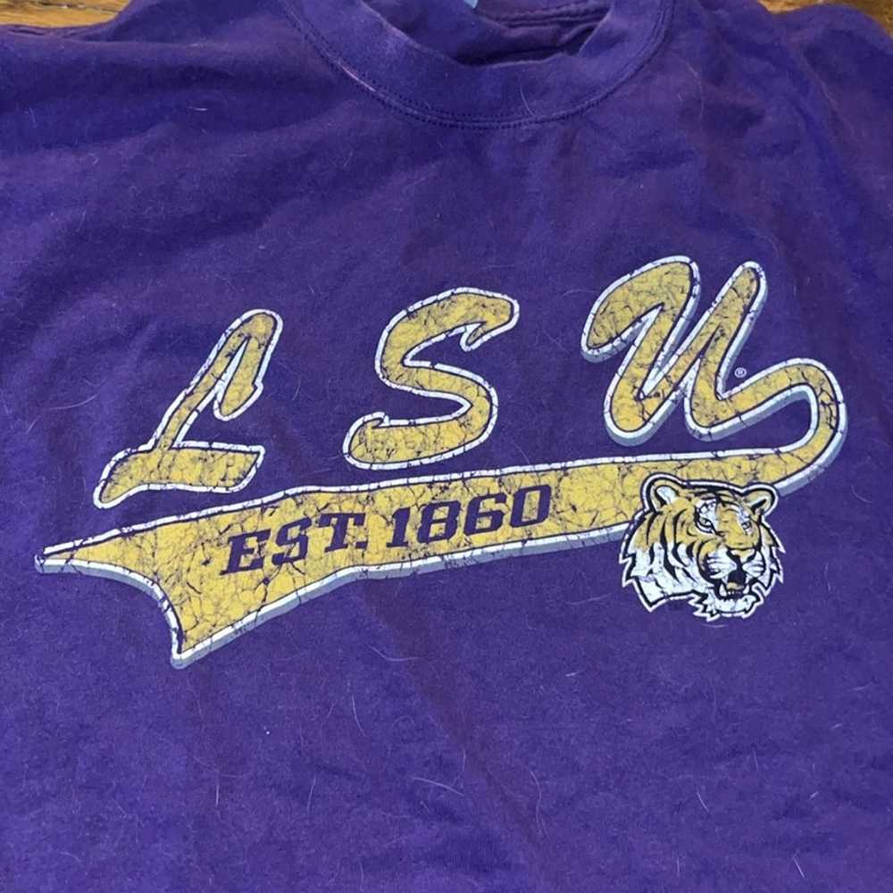 Vintage 90s Soffe Louisiana State LSU Tigers Shor… - image 2