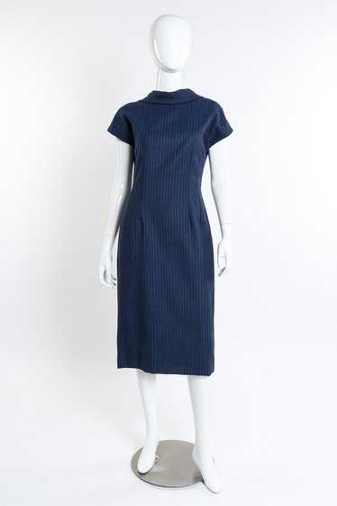 GIVENCHY 1998 F/W Wool Pinstripe Dress