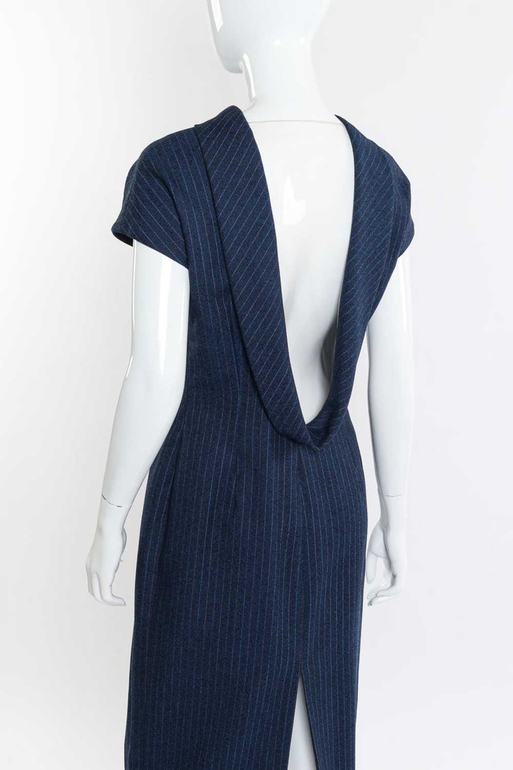 GIVENCHY 1998 F/W Wool Pinstripe Dress - image 3