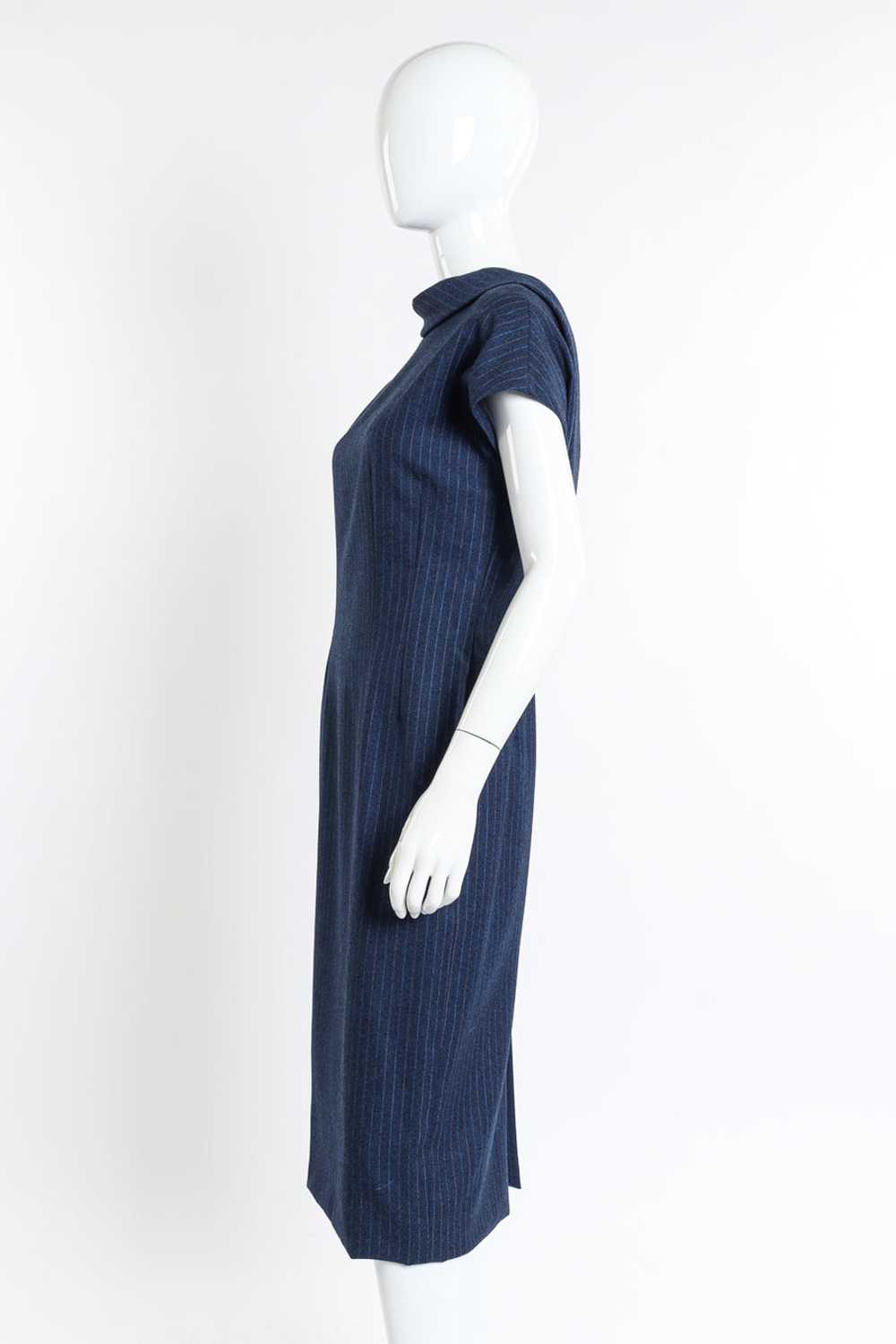 GIVENCHY 1998 F/W Wool Pinstripe Dress - image 4