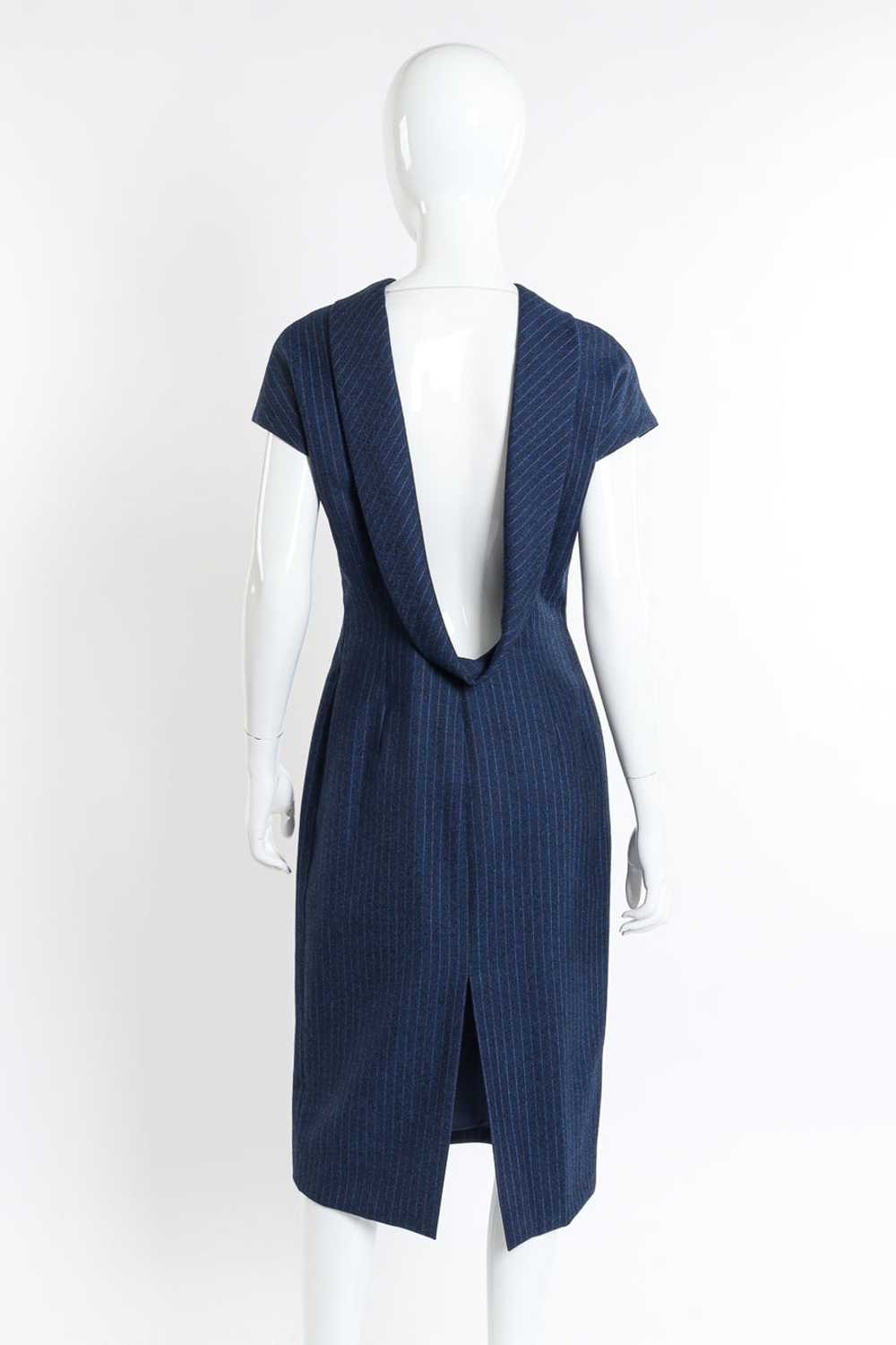 GIVENCHY 1998 F/W Wool Pinstripe Dress - image 5