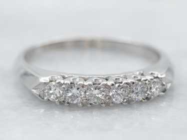 Platinum Diamond Wedding Band - image 1
