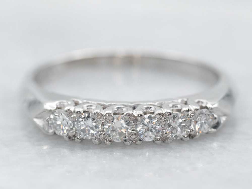Platinum Diamond Wedding Band - image 2