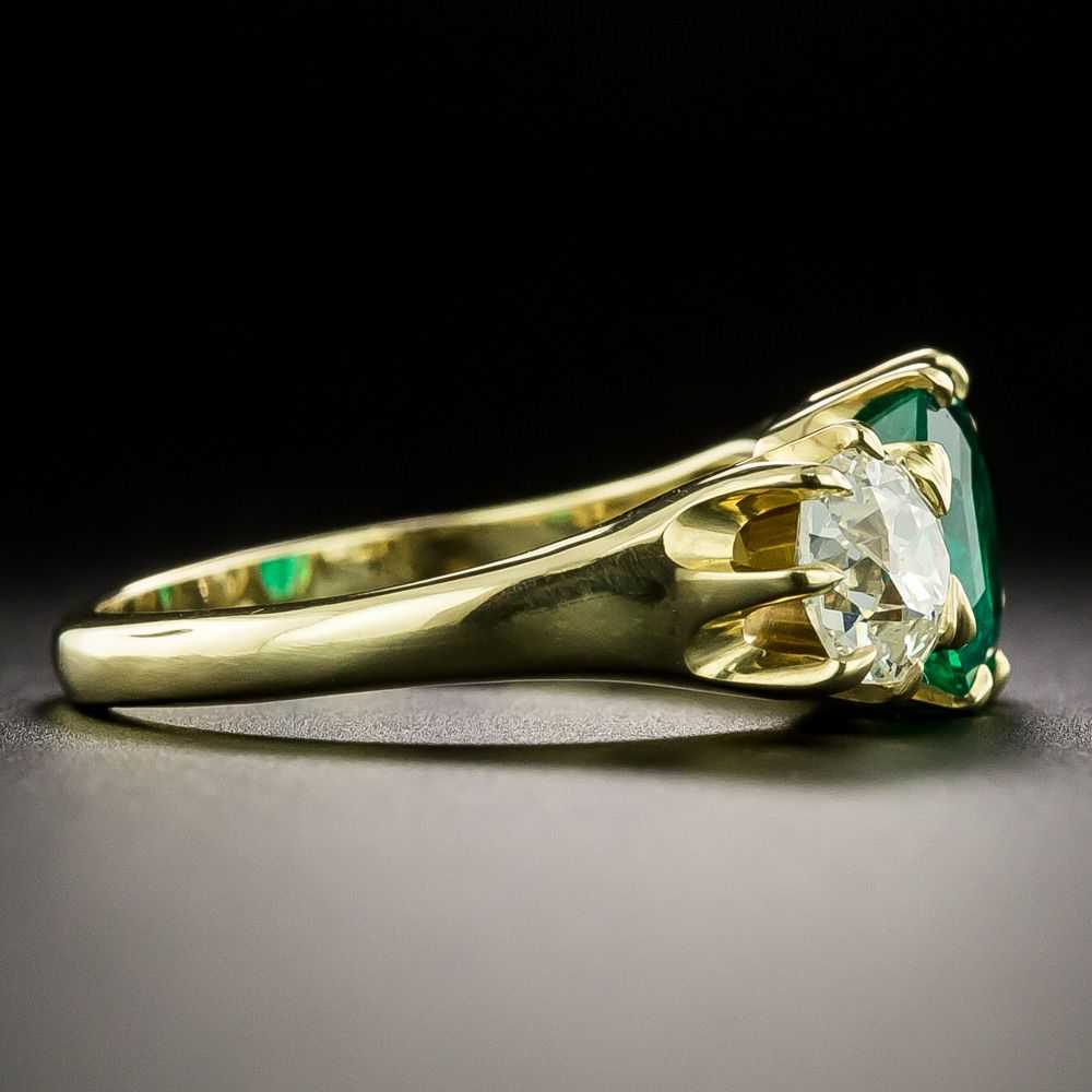 Lang Collection 1.68 Carat Emerald and Diamond Th… - image 2