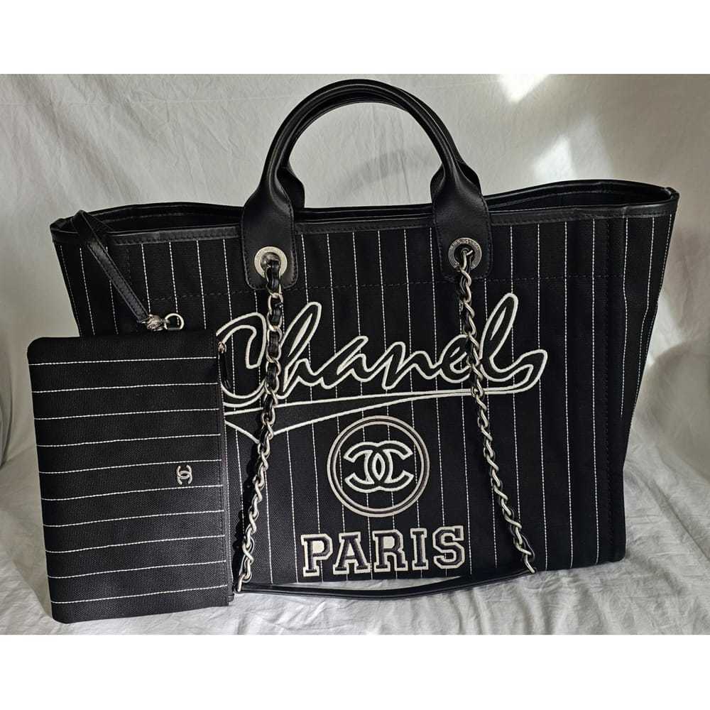 Chanel Deauville cloth tote - image 7