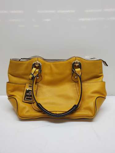 B. Makowsky Makowsky Yellow Leather Shoulder Bag