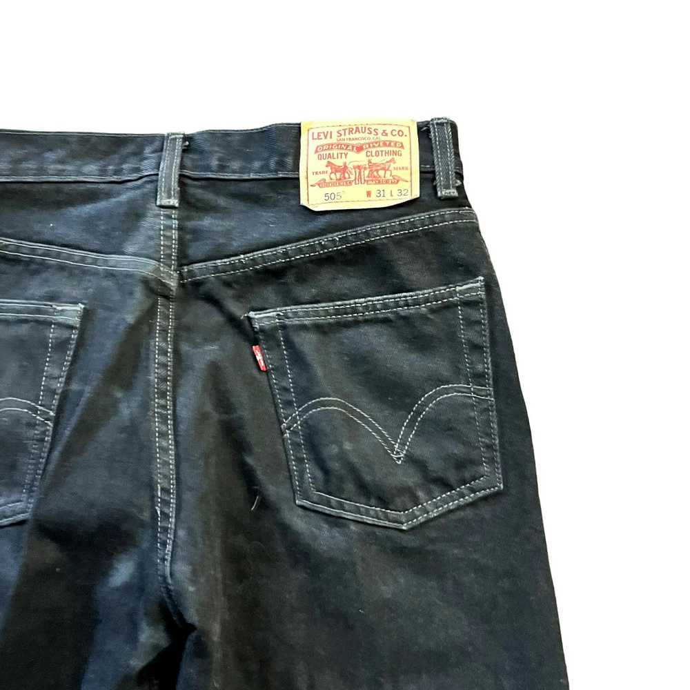 Vintage Y2K VTG Black Levis 501 Denim Jeans Butto… - image 6
