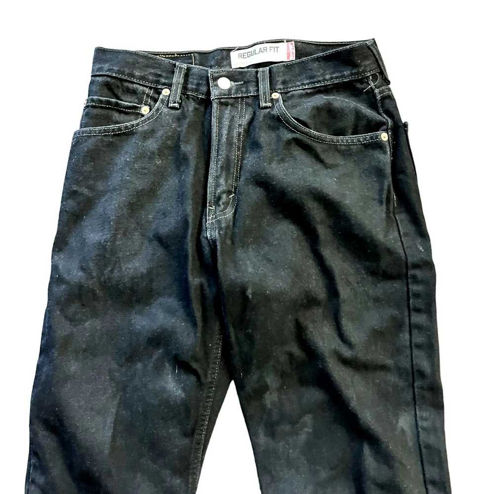 Vintage Y2K VTG Black Levis 501 Denim Jeans Butto… - image 9