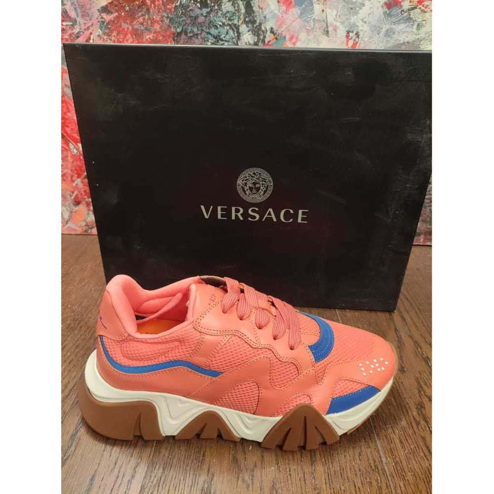 Versace Squalo leather trainers - image 7