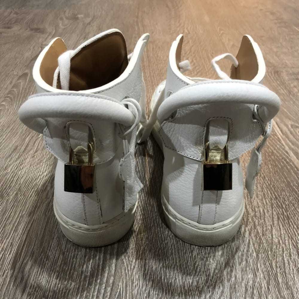 Buscemi Leather high trainers - image 3