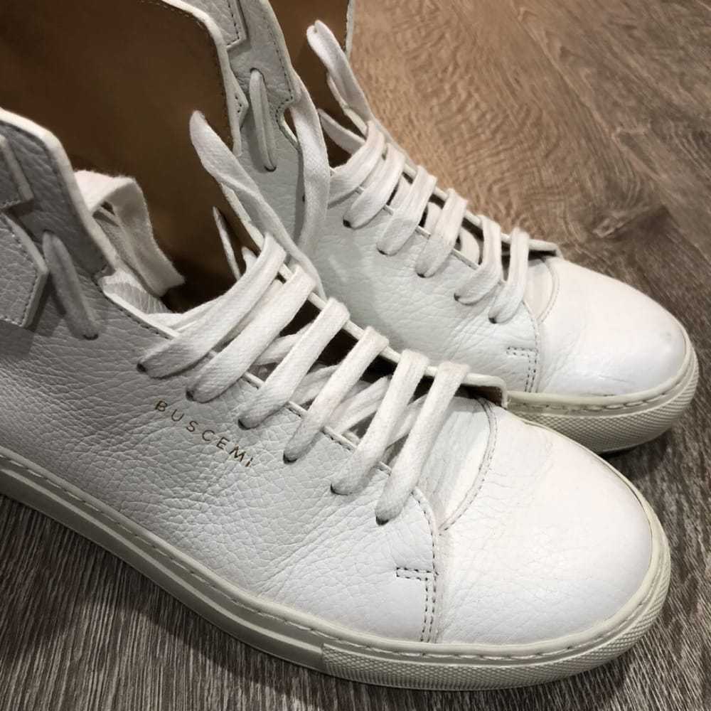 Buscemi Leather high trainers - image 5