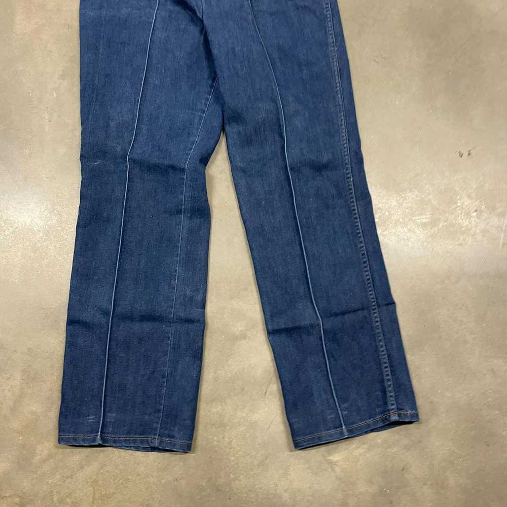 Vintage 70s Blue Denim Sears Work Farm Jeans Gene… - image 10