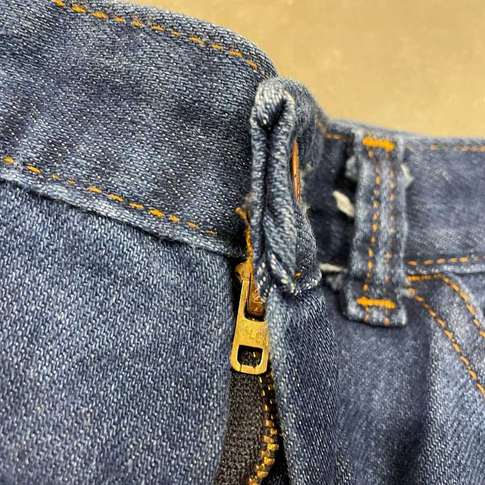 Vintage 70s Blue Denim Sears Work Farm Jeans Gene… - image 12