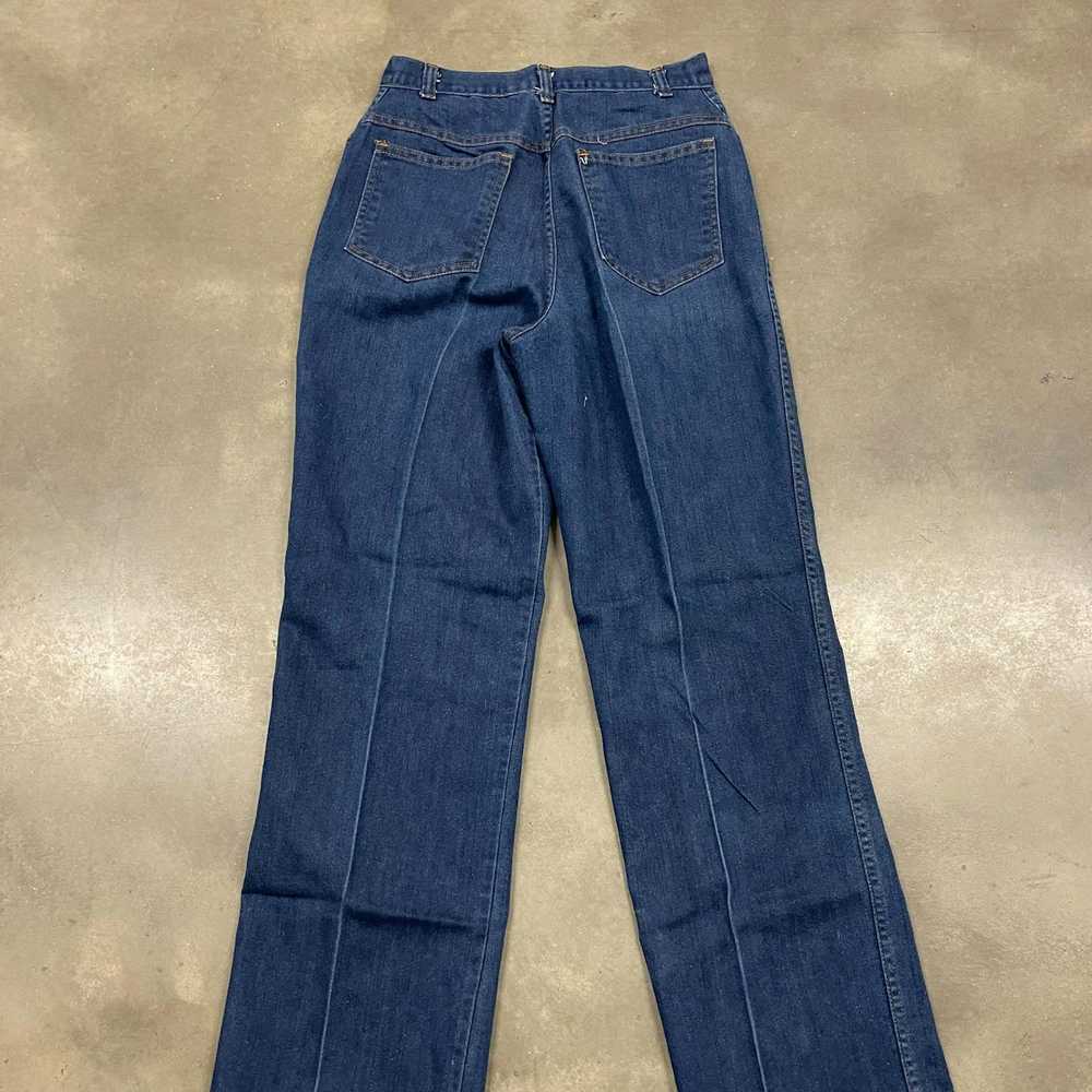 Vintage 70s Blue Denim Sears Work Farm Jeans Gene… - image 4