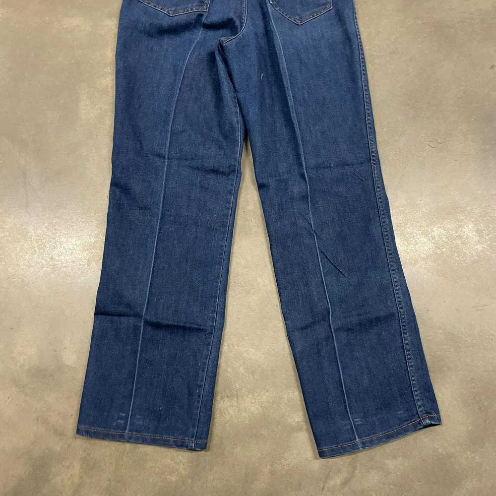 Vintage 70s Blue Denim Sears Work Farm Jeans Gene… - image 5