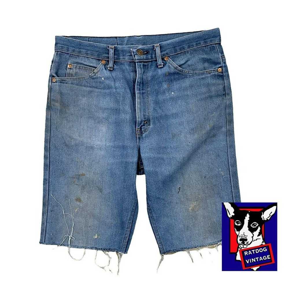 Vintage 70s JC Penney Plain Pockets Blue Denim Je… - image 1